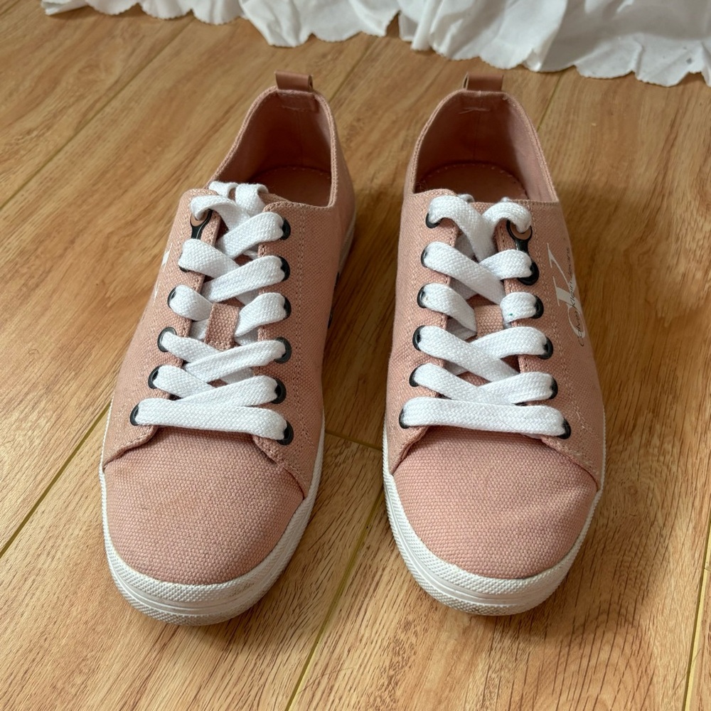 Calvin Klein Blush/light pink Canvas Sneakers - Picture 10 of 11
